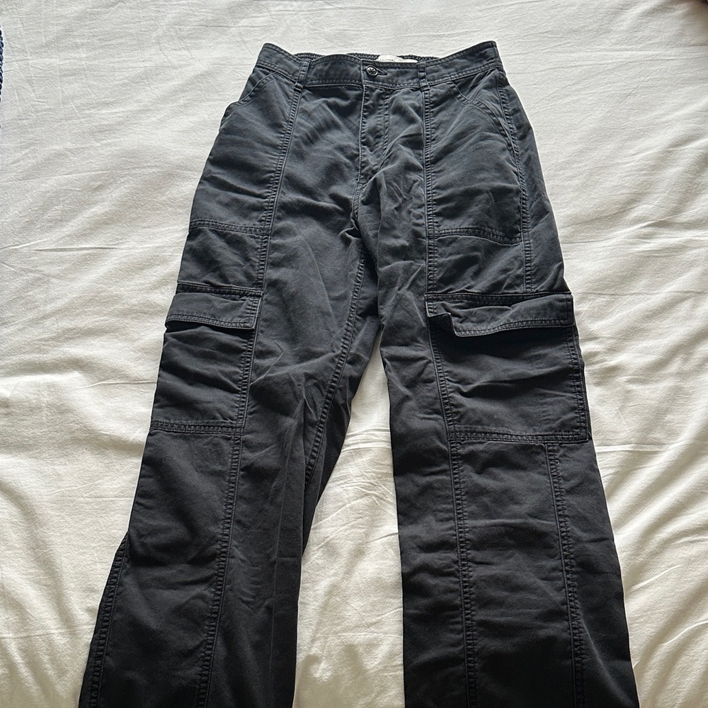 Abercrombie black cargo pants